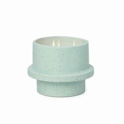 Folia Large Baby blue Matte Speckled Ceramic Candle - Salt & Sage / Paddywax